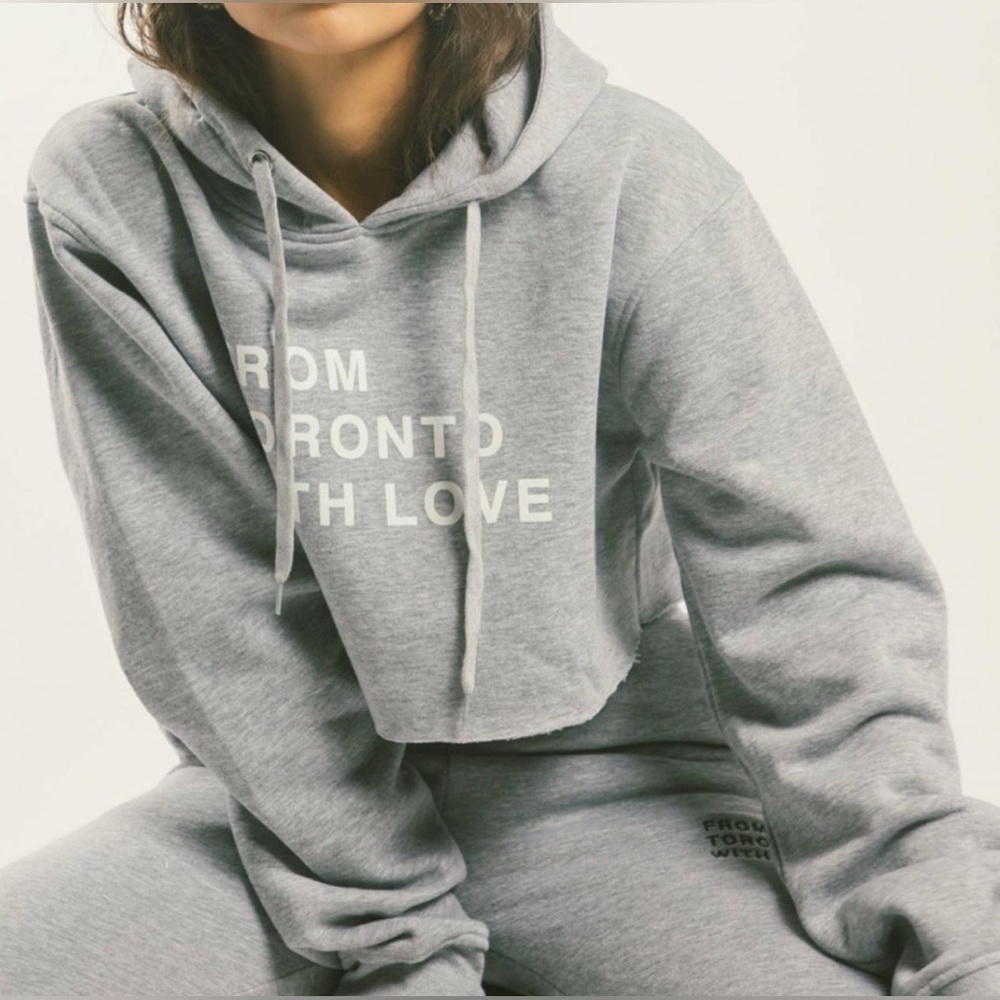 Peace Collective From Toronto With Love Cropped Hoodie